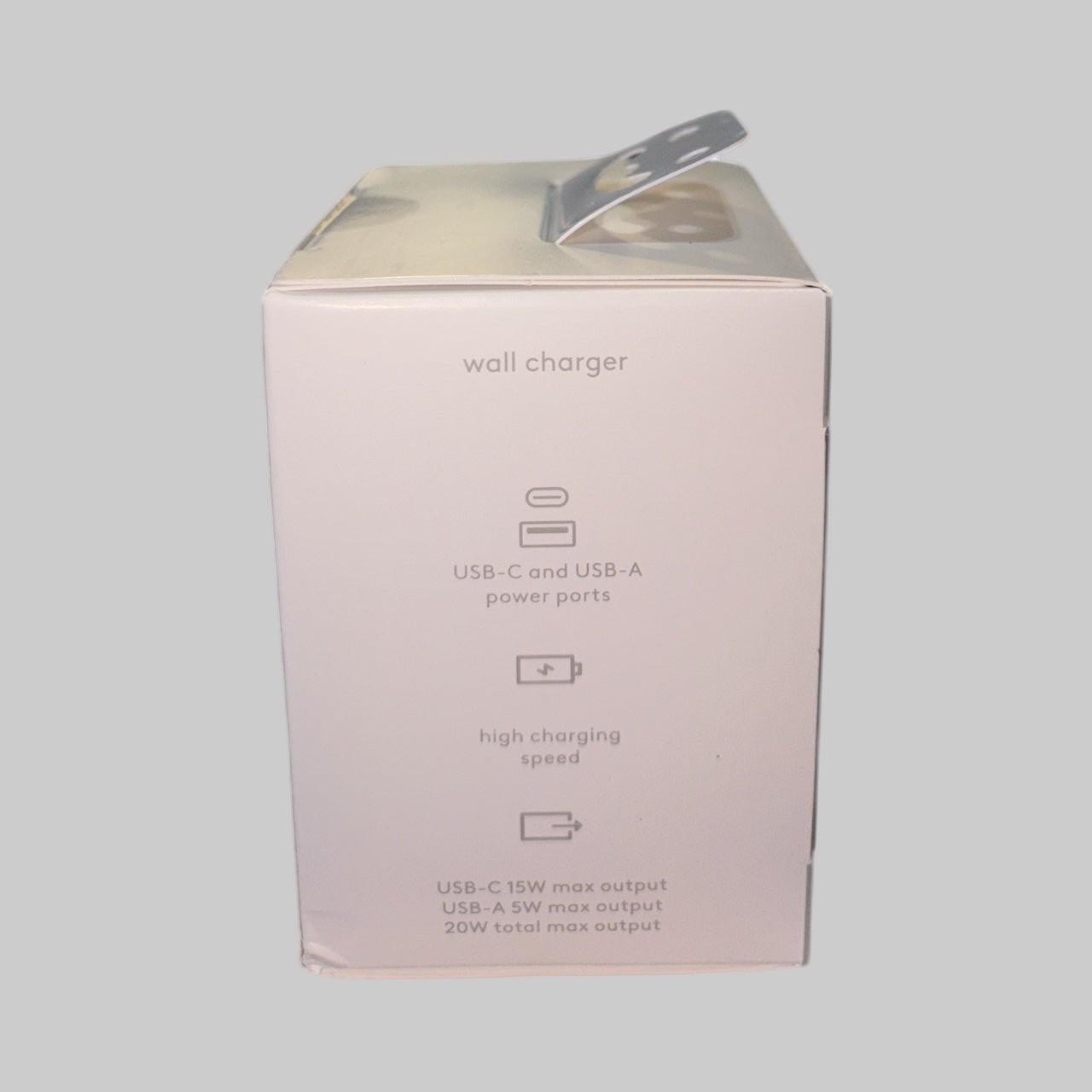 Heyday 20W USB - C + USB - A Wall Charger – Dual Port Fast Charging Adapter (Blue) - Dirty D’s Deals