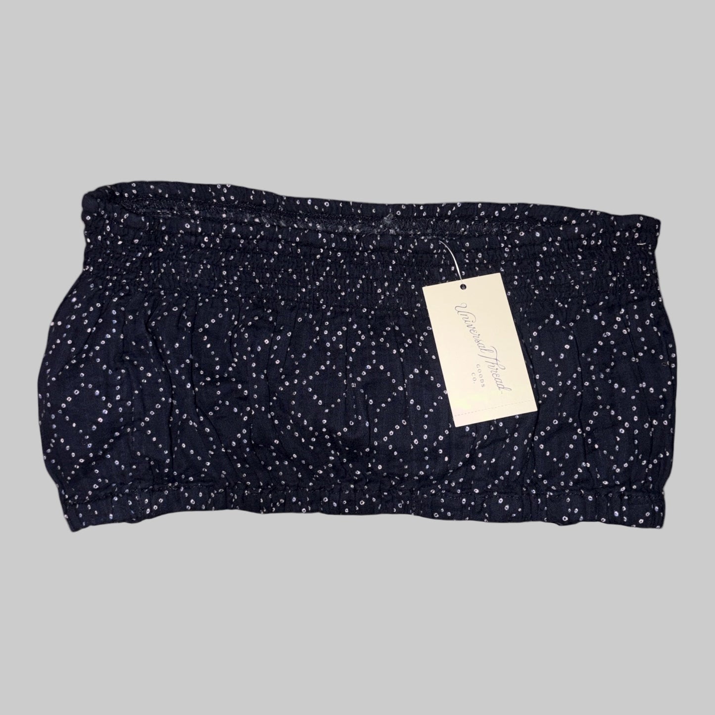 Universal Thread Women’s Navy Smocked Tube Top – Size Medium - Dirty D’s Deals