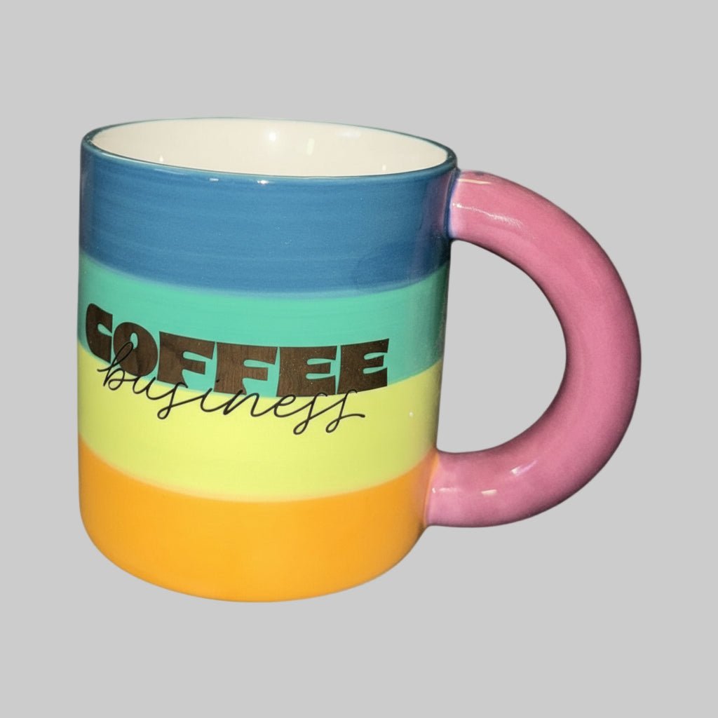 15.8 fl oz Stoneware Coffee Mug – Stylish Business Cup for Home or Office - Dirty D’s Deals