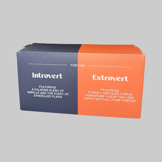 2 - Pack 4oz Glass Jar Candle Gift Set – “Introvert” & “Extrovert” Scents by Room Essentials - Dirty D’s Deals