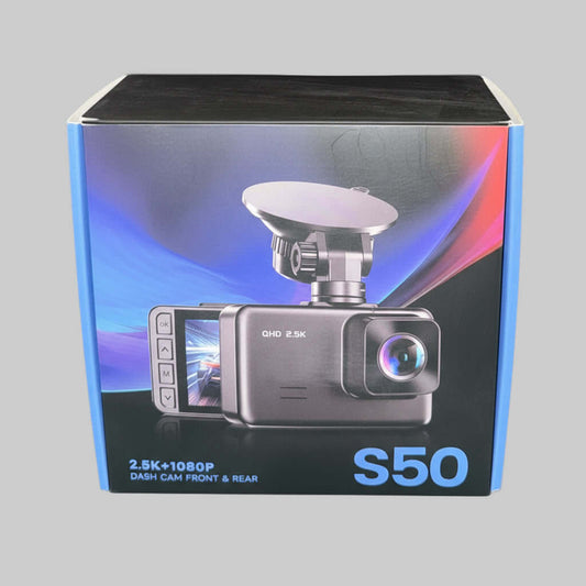 2.5K + 1080P Dual Dash Cam Front and Rear – HD Car Camera with Night Vision & Loop Recording - Dirty D’s Deals