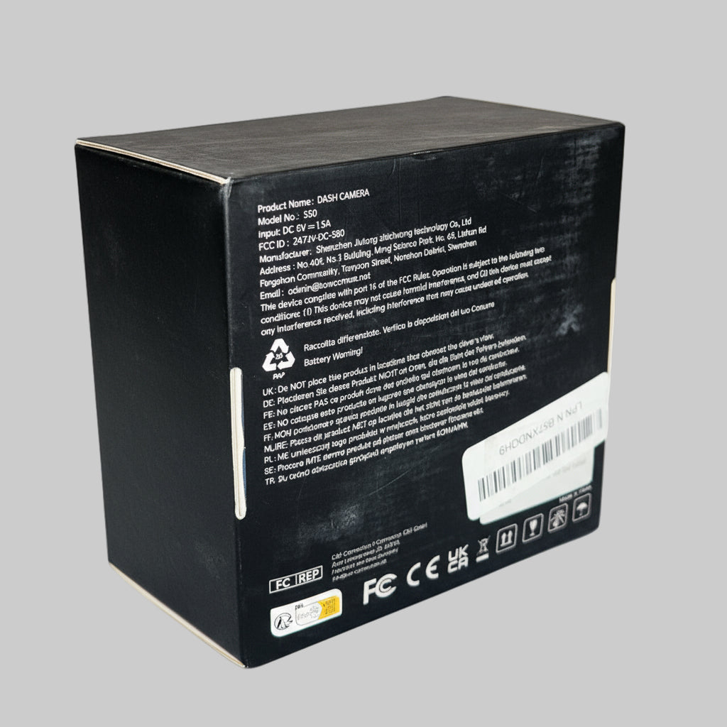 2.5K + 1080P Dual Dash Cam Front and Rear – HD Car Camera with Night Vision & Loop Recording