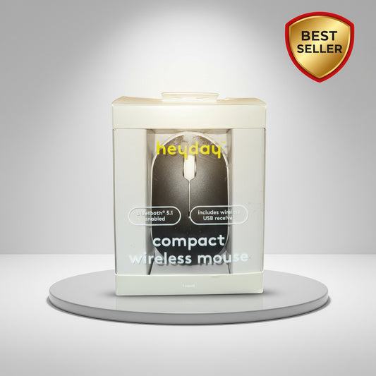 Heyday Compact Wireless Mouse – Sleek Bluetooth Mouse for Laptops & Desktops