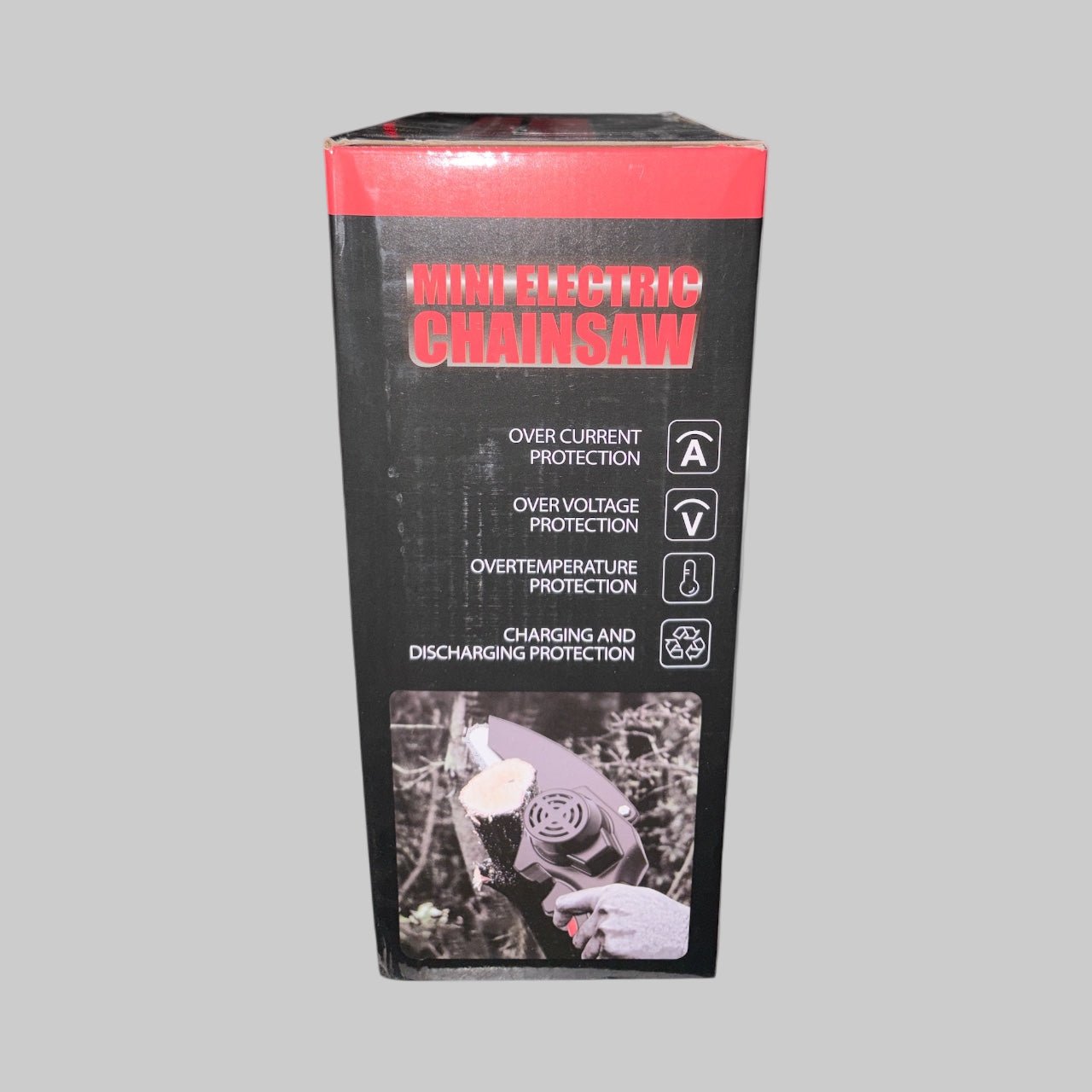 AMV Mini Cordless Electric Chainsaw – 4 - Inch Handheld Pruning Saw with Battery & Charger - Dirty D’s Deals