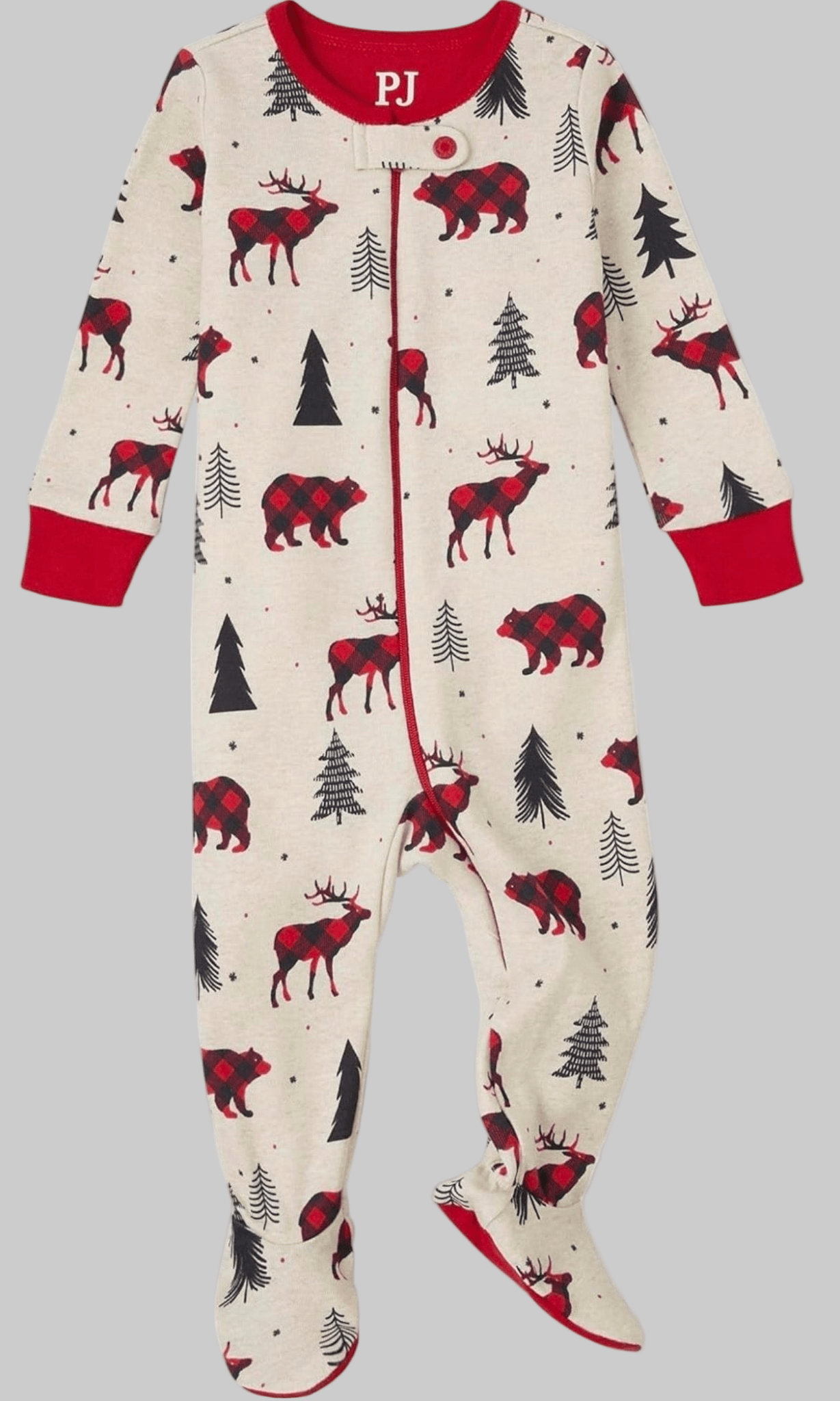 Baby And Toddler Matching Family Winter Bear Snug Fit Cotton One Piece Pajamas - Dirty D’s Deals