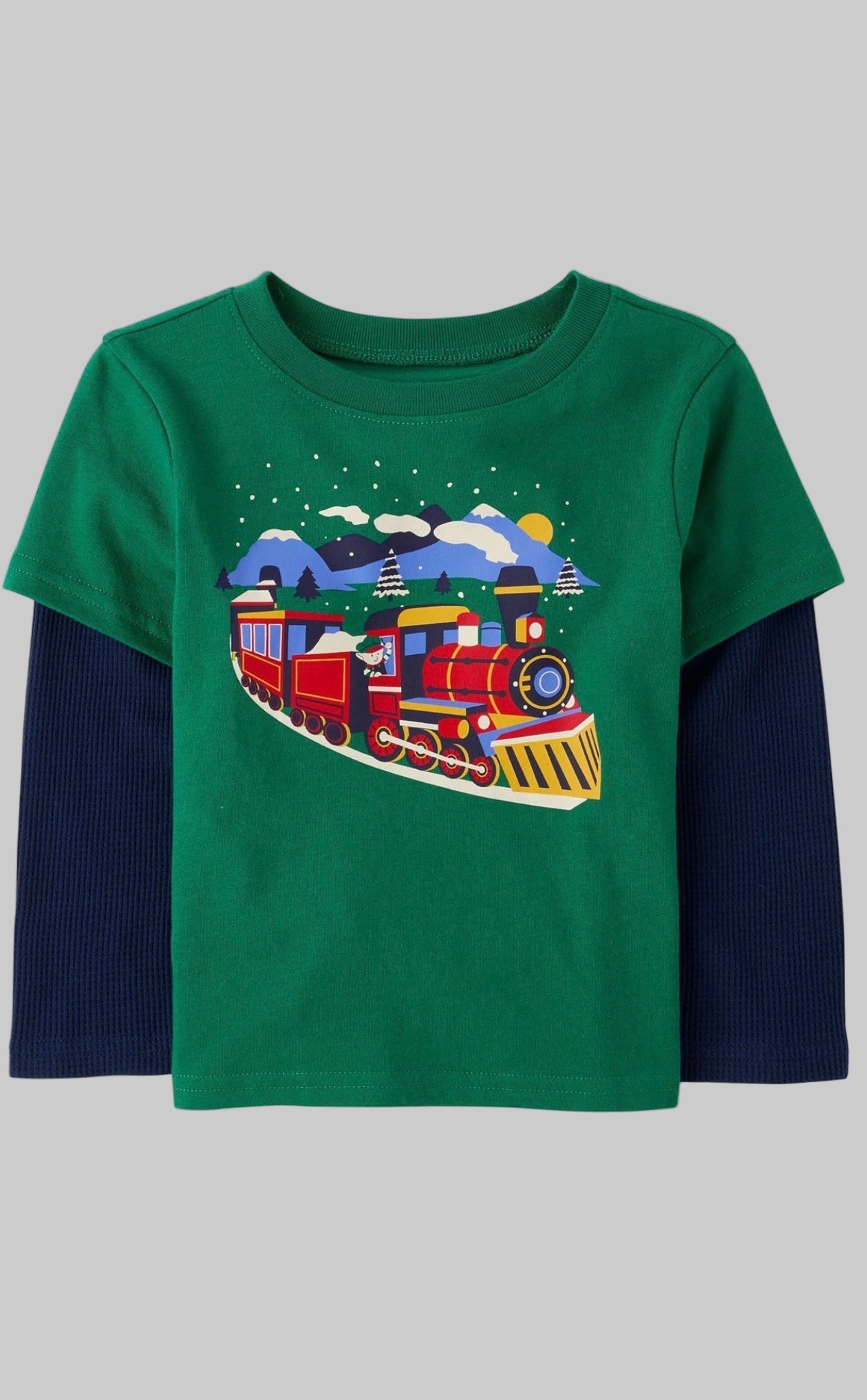 Baby & Toddler Boys Train Graphic Tee – Soft Cotton Everyday T-Shirt - Dirty D’s Deals