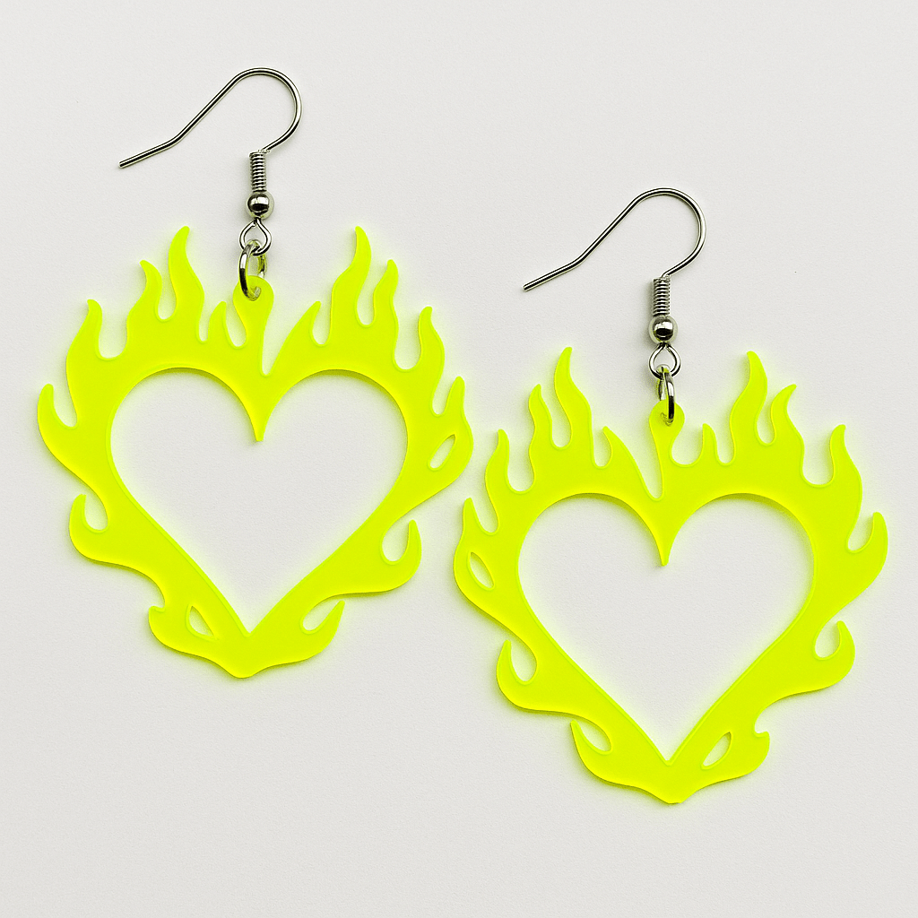 Neon earrings