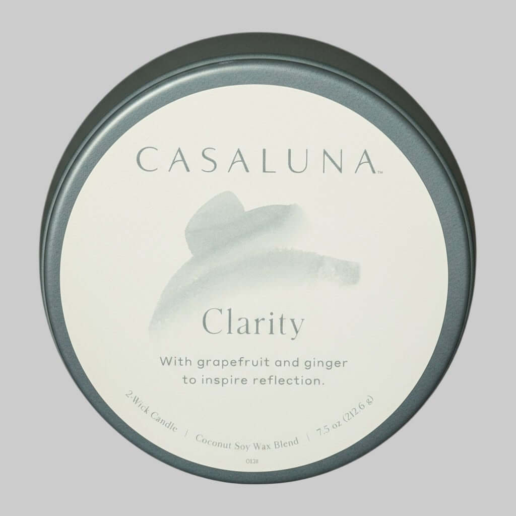 Casaluna “Clarity” Candle – Grapefruit & Ginger Coconut Soy Wax Blend (7.5 oz) - Dirty D’s Deals
