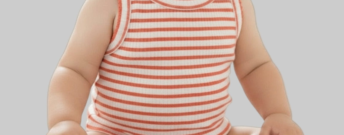 Cat & Jack Toddler Tank Top – Coral & White Striped (4T, Responsible Style) - Dirty D’s Deals