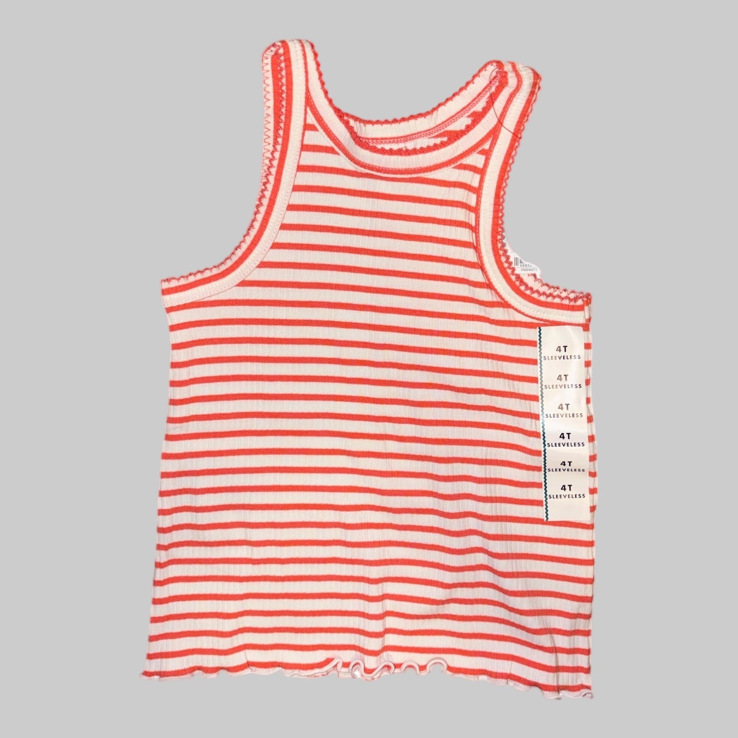 Cat & Jack Toddler Tank Top – Coral & White Striped (4T, Responsible Style) - Dirty D’s Deals