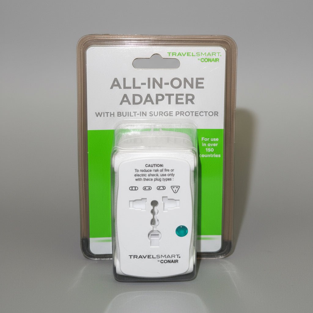 Conair Travel Smart All - In - One Adapter – Universal Plug Adapter for Worldwide Travel - Dirty D’s Deals