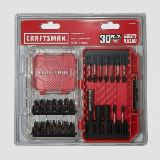 Craftsman 30 - Piece Impact Rated Screwdriving Bit Set | CMAF30SET - Dirty D’s Deals