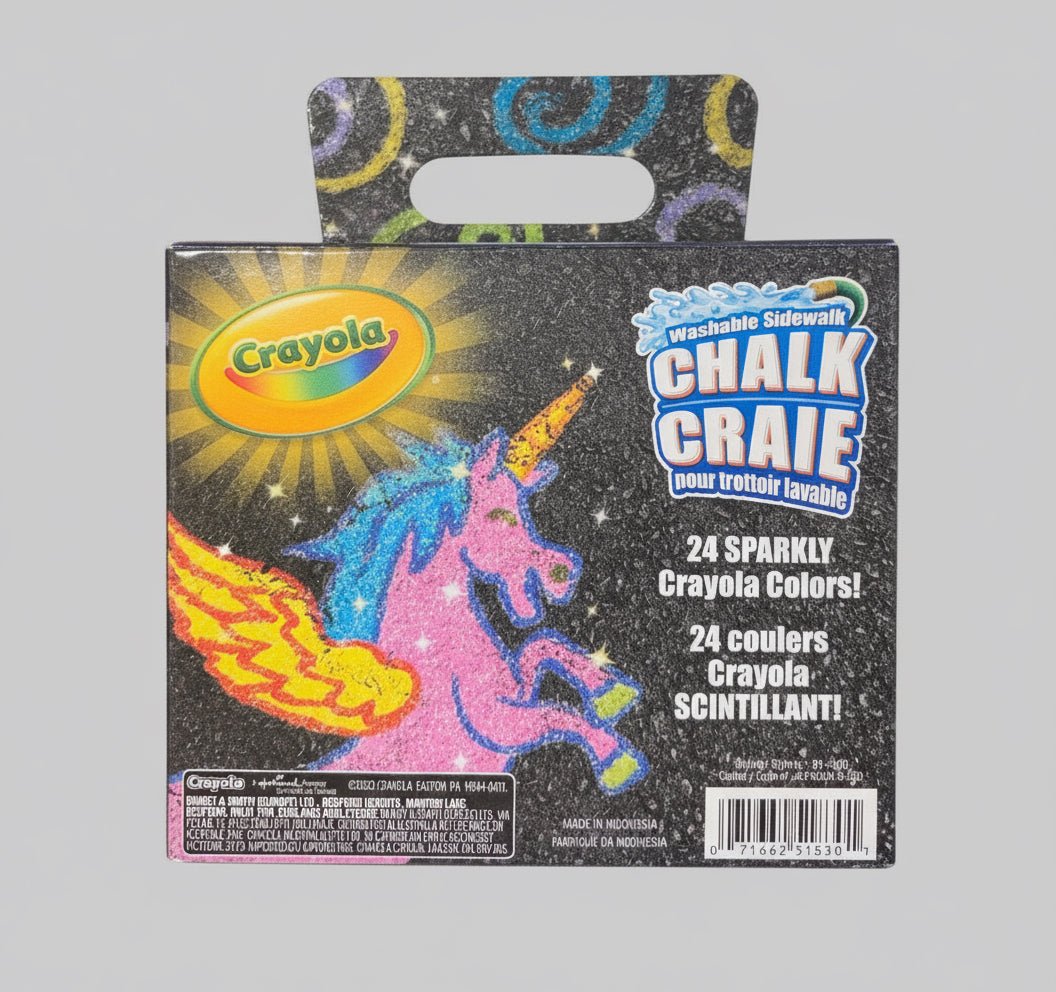 Crayola Glitter Sidewalk Chalk 24 Count – Washable Outdoor Art Set for Kids - Dirty D’s Deals