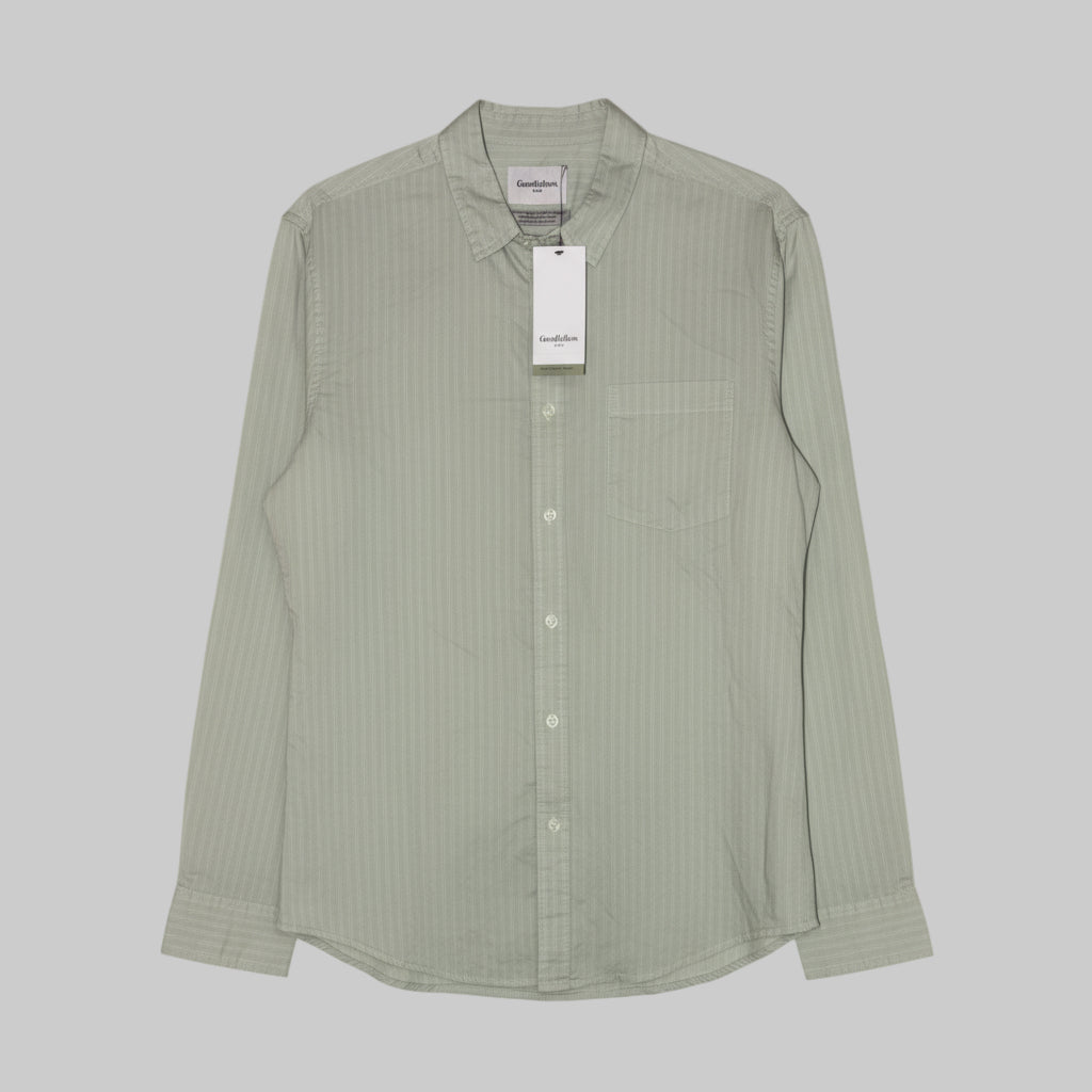 Goodfellow & Co Men’s “Every Wear Poplin” Sage Green Button - Down Shirt – Size Large - Dirty D’s Deals