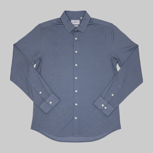 Goodfellow & Co Men’s Pique Dress Shirt – Navy – Size Medium - Dirty D’s Deals