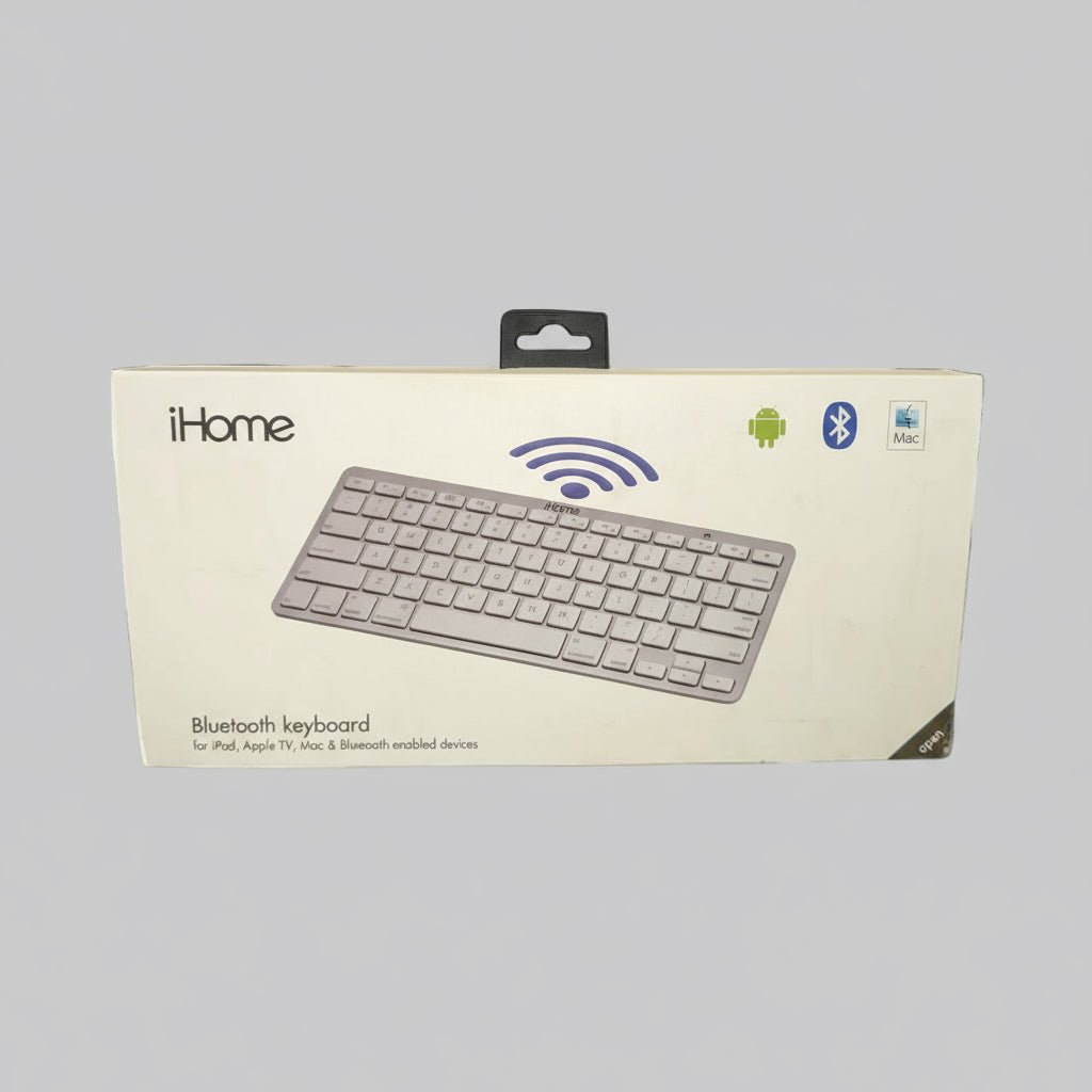 iHome Bluetooth Wireless Keyboard IMAC - K111S – Compatible with iPad, Apple TV & Mac - Dirty D’s Deals
