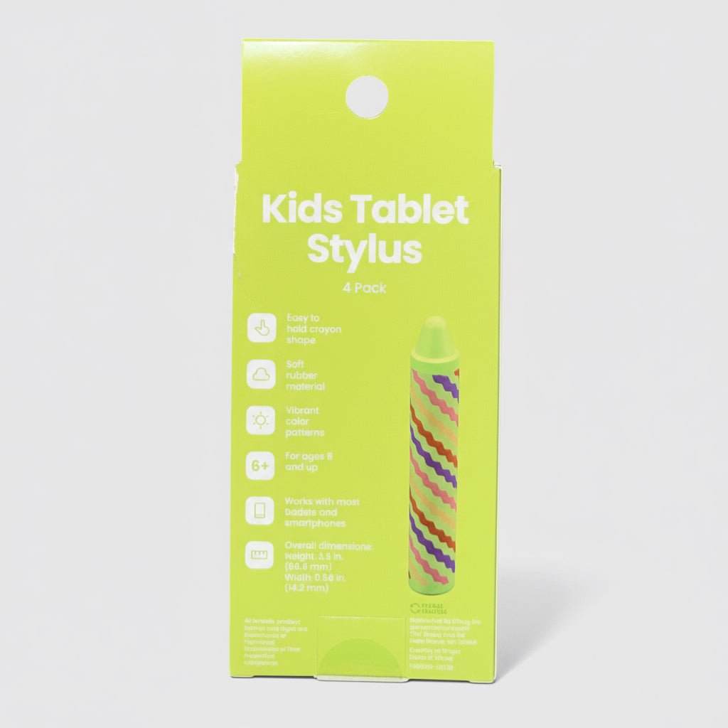 Kids Tablet Stylus – 4 Pack Universal Touch Screen Pens with Fun Designs - Dirty D’s Deals