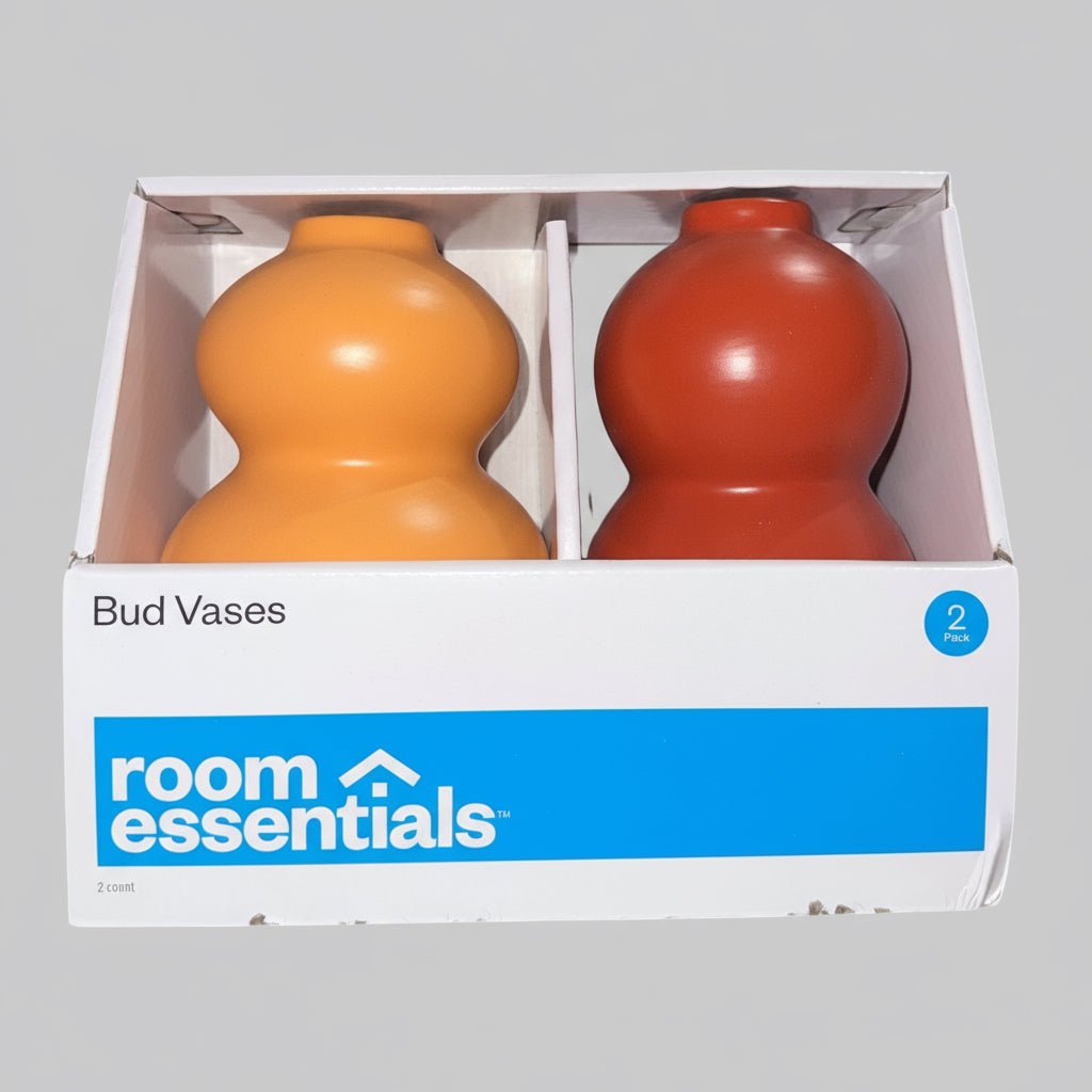 Room Essentials Home Décor Bud Vases – Modern Decorative Mini Vase Set - Dirty D’s Deals