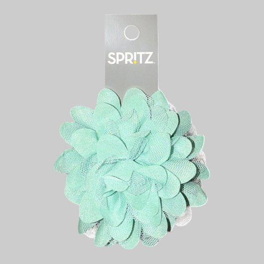 Spritz Aqua Fabric Bow – Decorative Gift Wrap Bow (1 Count) - Dirty D’s Deals