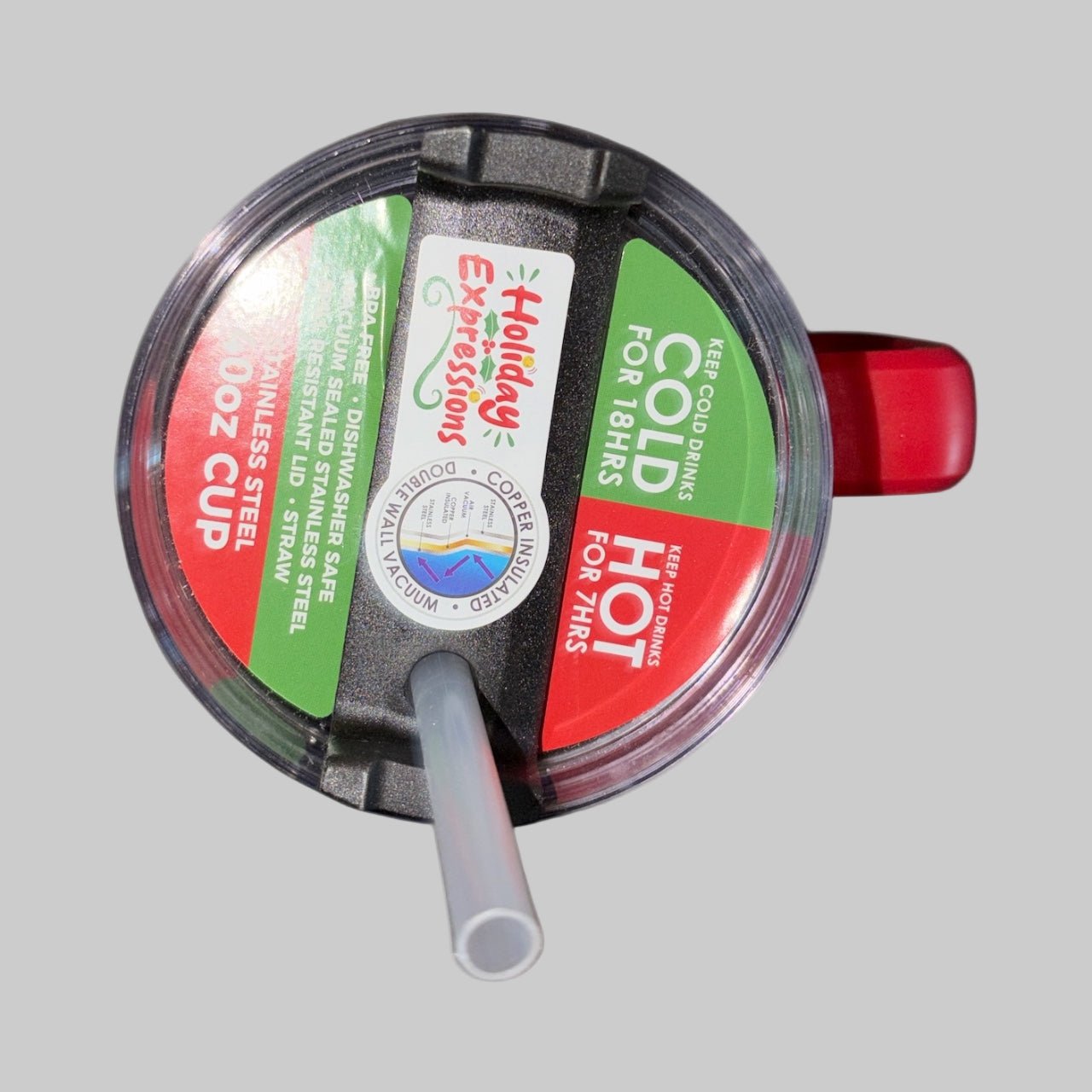 Too Cute to Be Ugly Holiday Tumbler Cup – 24oz Double Wall Mug with Straw - Dirty D’s Deals