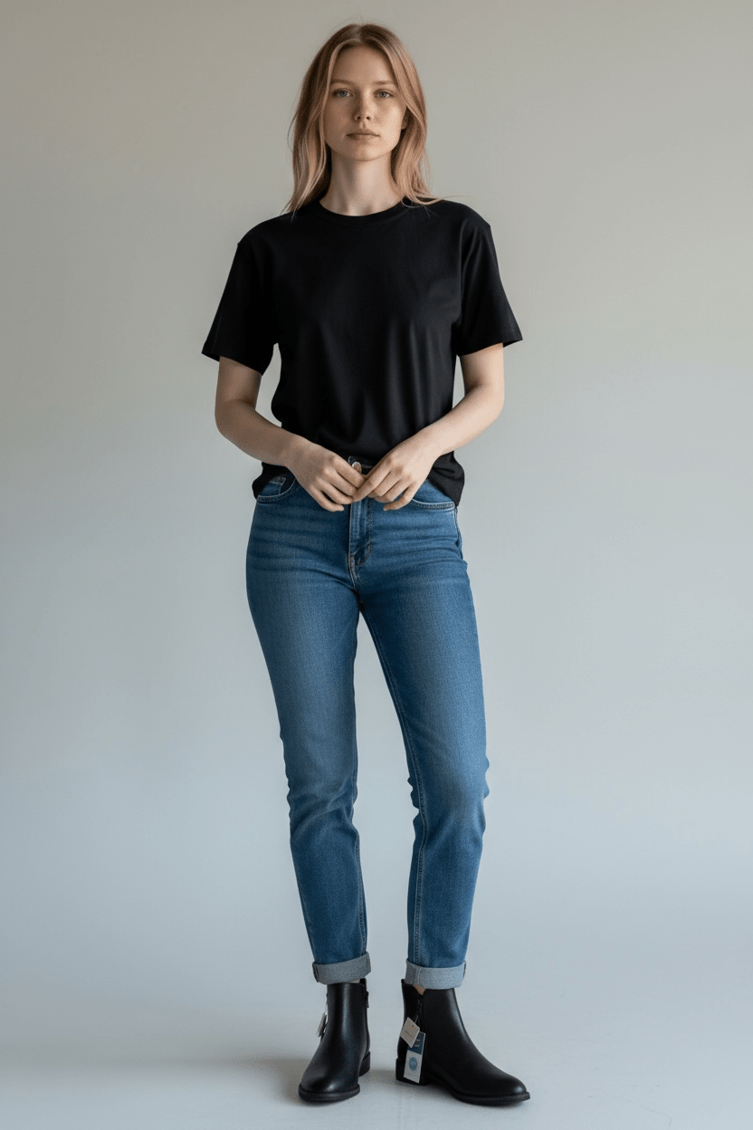 Universal Thread Brennia Black Ankle Boots – Women’s Size 8.5 - Dirty D’s Deals