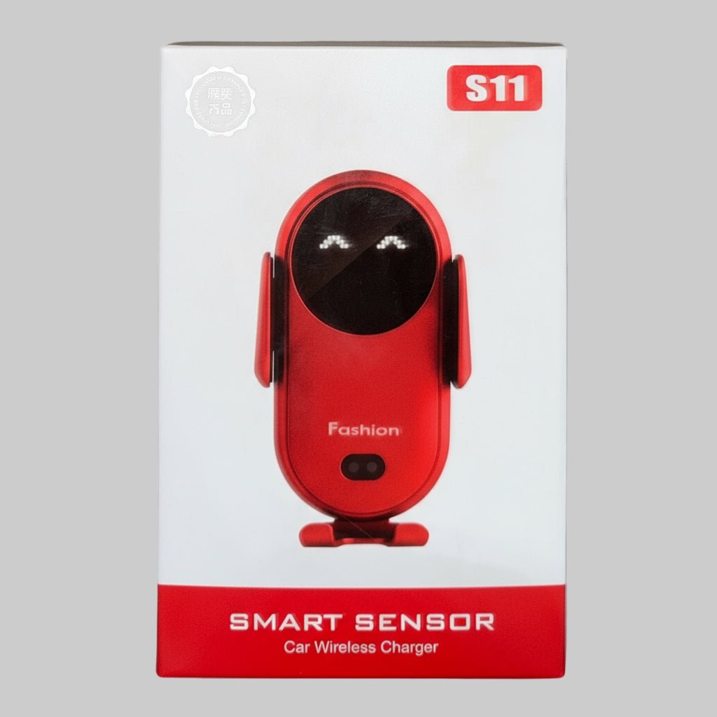 Wireless Car Charger, Universal Infrared Sensor Automatic Clamping Cell Phone Mount - Dirty D’s Deals